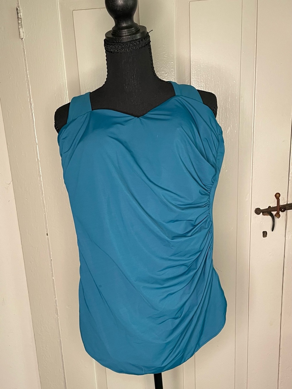 Lands End one piece swimsuit, teal green, never worn